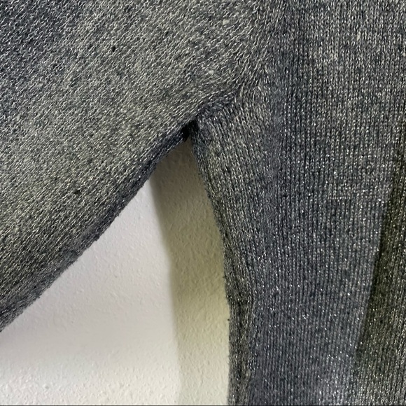 Charter Club Silver Metallic Thread Cowl Neck Sweater - Picture 5 of 8